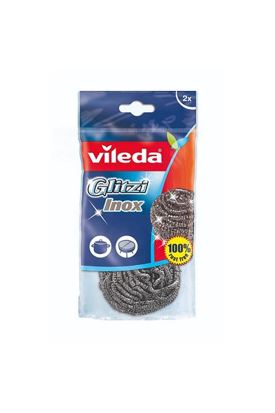 Vileda Inox Dish Washing Metallic Spiral Scourer 2 pcs