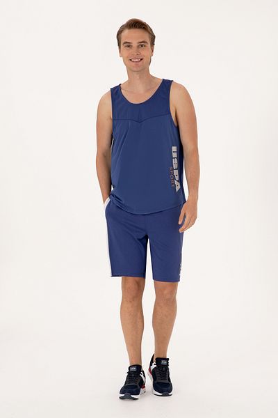 U.S. Polo Assn. Ανδρικό πλεκτό σορτς Navy Blue 50299859-VR059