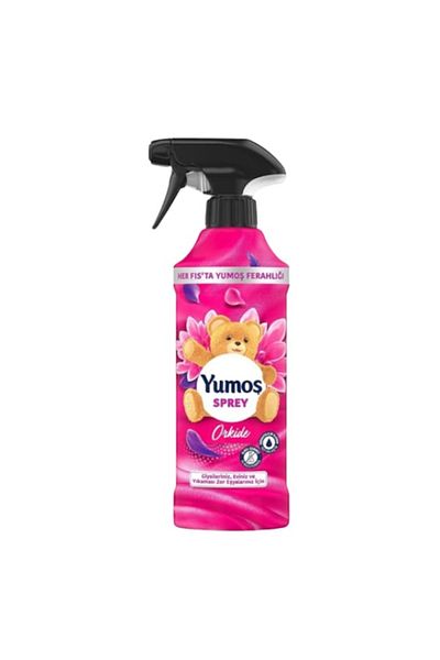 Yumoş Spray for rooms, clothes, furniture, and upholstery with Orchid fragrance, 450ml, Yumos