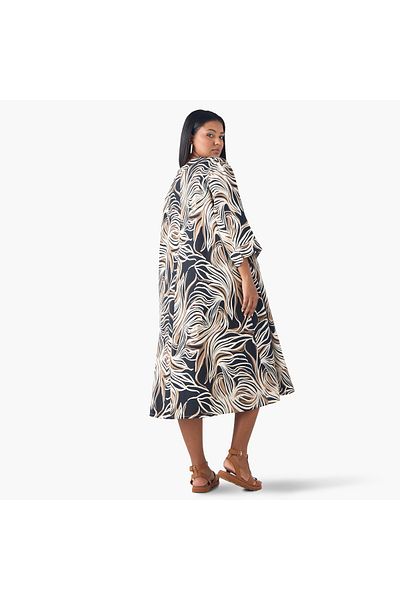 Ulla Popken Bib Yoke A Line Dress