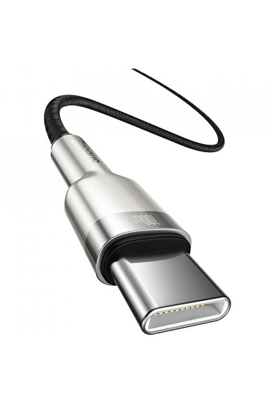 Baseus Καλώδιο Type-C σε Type-C, Υπερταχεία Φόρτιση, 100W, 480Mbps, 20V, 5A, 2m - (CATJK-D01) - Μαύρο