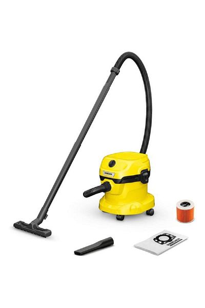 Karcher 1000W Wet and Dry Drum Vacuum Cleaner Yellow and Black 12 Liter