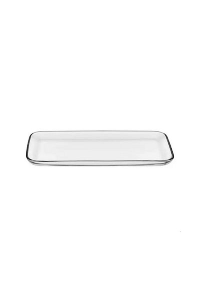 Vidivi Fenice Rectangular High Definition Glass Serving Platter Crystal Clear 33 x 16cm