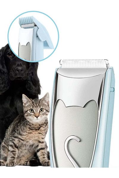 divendi-ro Aparat de tuns pentru animale de companie VGR V-203, fără fir, 5W, lamă ceramică, 2 accesorii, albastru