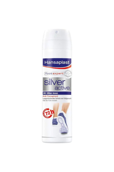 Hansaplast , Silver Active, Antiperspirant Foot Spray with Silver Ions, 150 ml