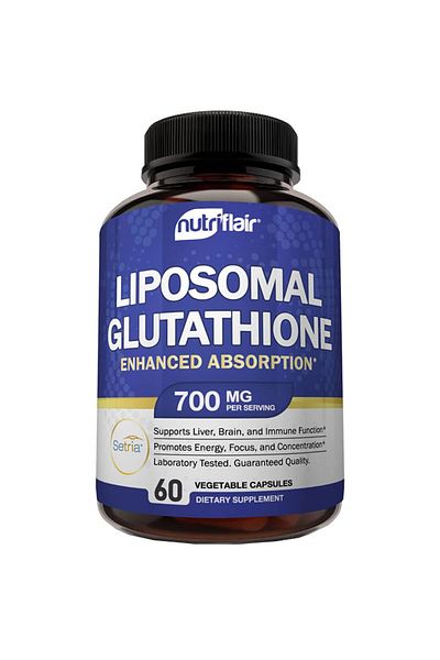 Nutriflair Food Supplement, Nutriflair, Glutathione Lipozomal, Antioxidant Effect, 700mg / serving, 60 capsules