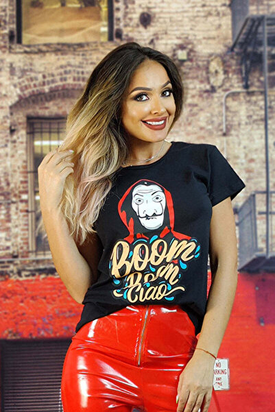 WildFashion Tricou casual BOOM BOOM CIAO" La Casa de Papel" A756-1