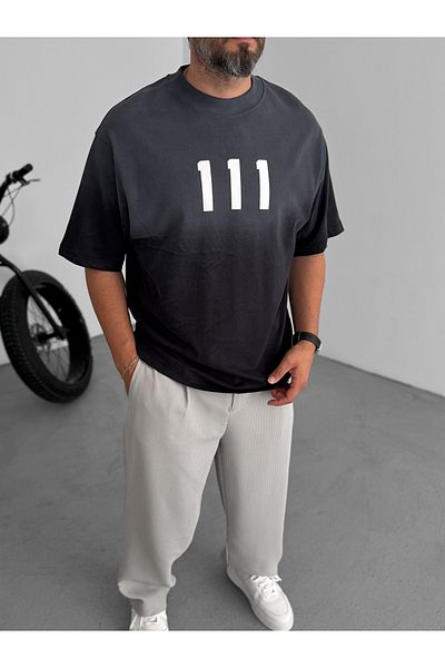 BYBASICMAN Black 111 Embossed T-Shirt C-050
