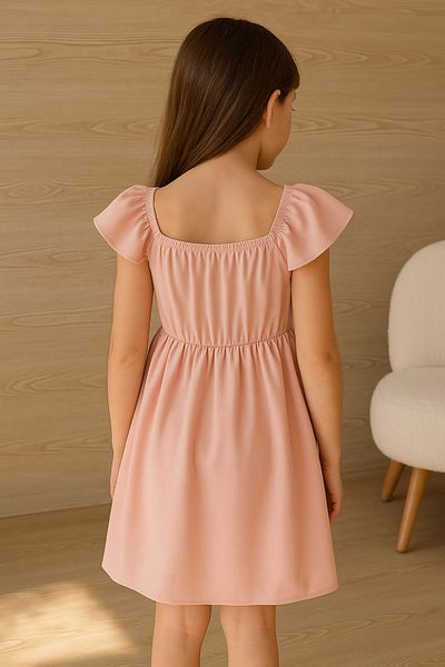 Machetta Girl's Dress with Ruffled Sleeves