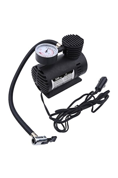 AMIO Compresor auto portabil Enforose, 12V, 300 PSI, Negru, 12x13.5x7cm