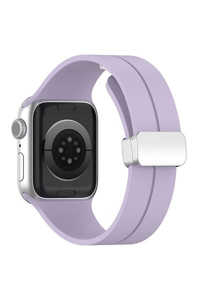 SKYDDAR INNOVATION Silicone Strap for Apple Watch 1/2/3/4/5/6/7/8/9/SE/SE 2 (38/40/41mm), W011 - Purple
