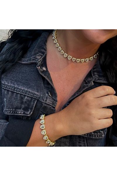 Lionly Heart Gold Set – Bracelet & Necklace