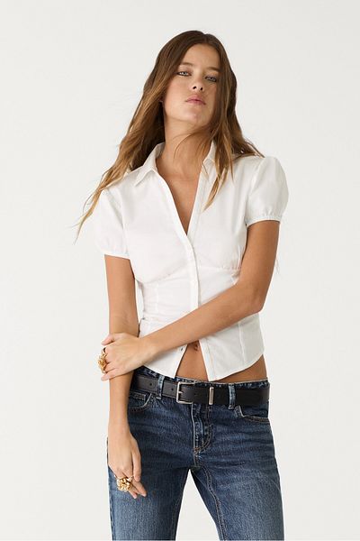 Stradivarius Fitted short sleeve shirt