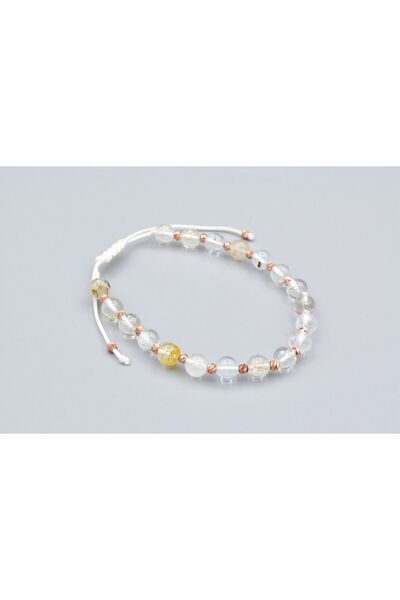 Murty99 سوار مكرامية موديل حجر التوباز الأصلي 6 ملم