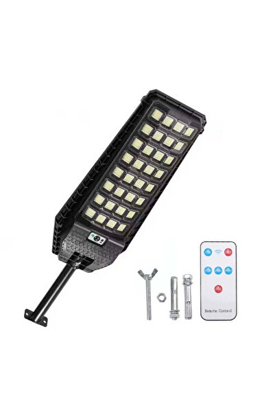 divendi-ro Lampă stradală solară, 640 LED-uri 1600W, baterie 6000mAh, cu tele...