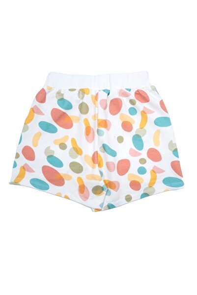 Ozmoz By Mukadder Özden Organic Colorful Summer Girl's Shorts