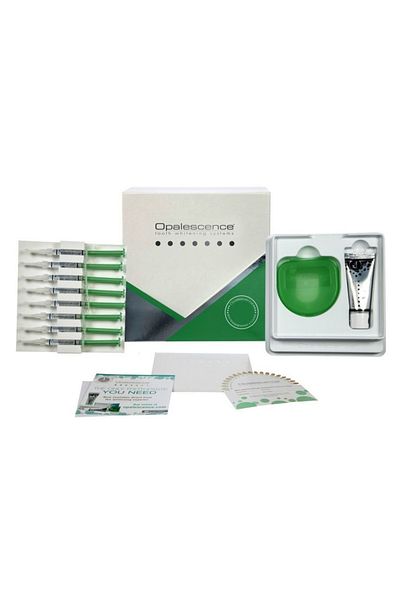 Opalescence Kit de albire a dinților, Opalescence, 8 seringi x 1,2 ml, peroxid 35%, matrițe, cutie, aromă de mentă