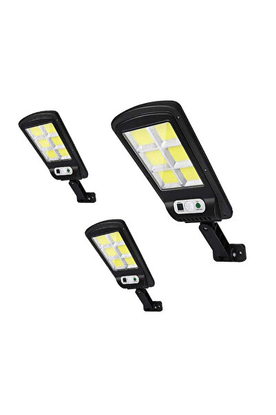 divendi-ro Set 3 x luminoase stradale solare LED, 6 cadrane, senzor de mișcar...