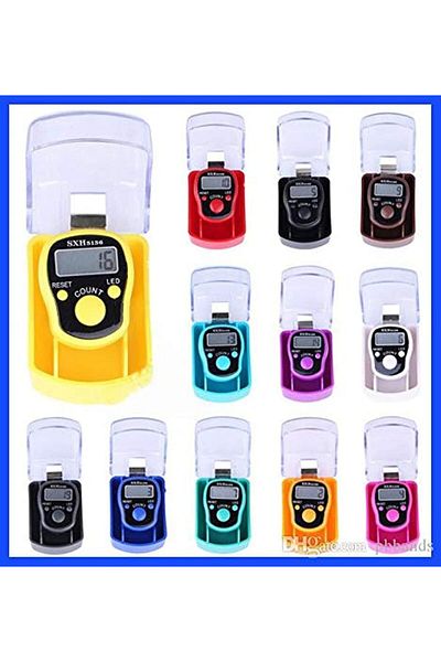 Yuwell YU WELL SXH Finger Counter - 12/Pcs Digital LED Electronic Handheld Tally Counter Tasbeeh