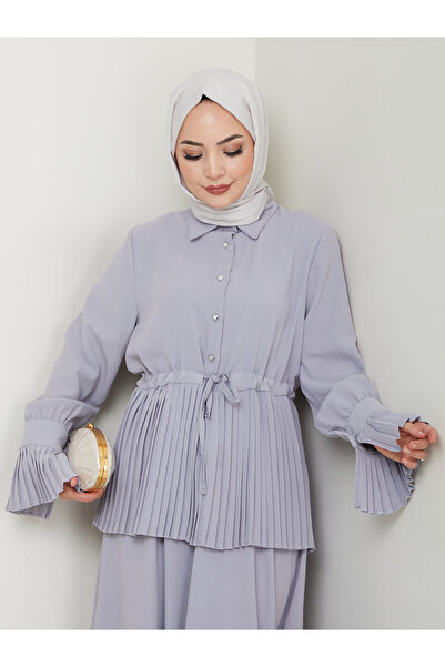 EFSUN MODA Skirted Patterned Detailled Tesstur Set