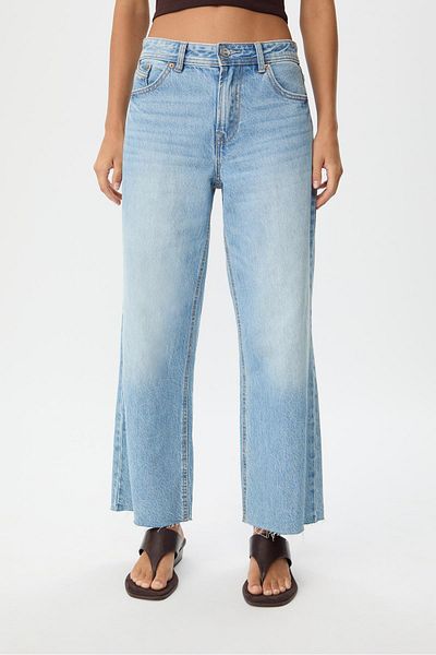Stradivarius D96 cropped straight-fit jeans