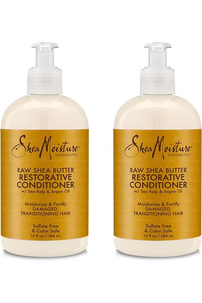 Shea Moisture Conditioner Revitalizing with Raw Shea Butter, 13 Ounce, Pack of 2, for Dry Hair
