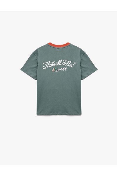 Koton Cotton Crew Neck Short Sleeve Bugs Bunny Printed Licensed T-Shirt