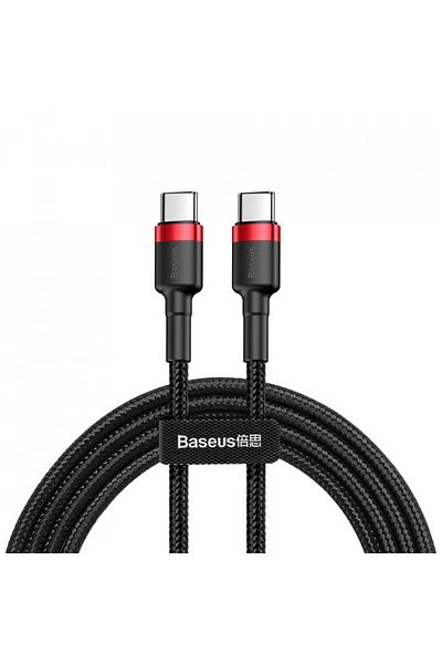 Baseus Cable Type-c To Type-c, Fast Charging, 60w, 20v, 3a, 2m - Cafule (CATKLF-H91)