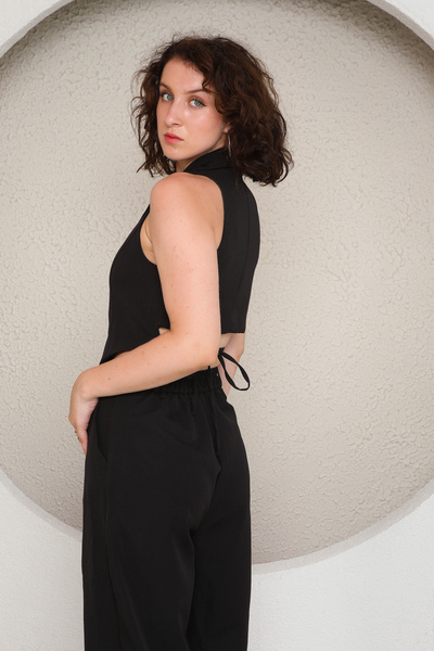 stcococix since 1990 Crop Blazer Vest and Trousers Suit