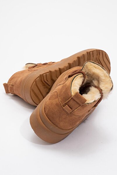 CCWAY AYAKKABI İçi Kürklü Kadın Bot TABA