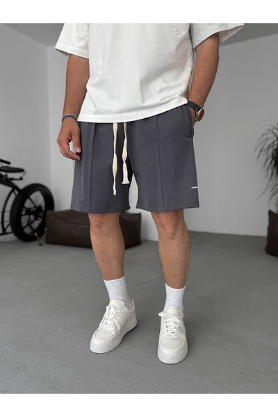 BYBASICMAN Smoked Front Stitched Shorts Jj-151