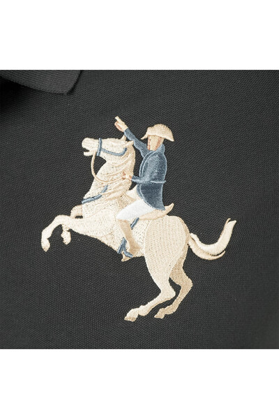 Giordano Men's Slim Fit Cotton Short Sleeve Napoleon Polo