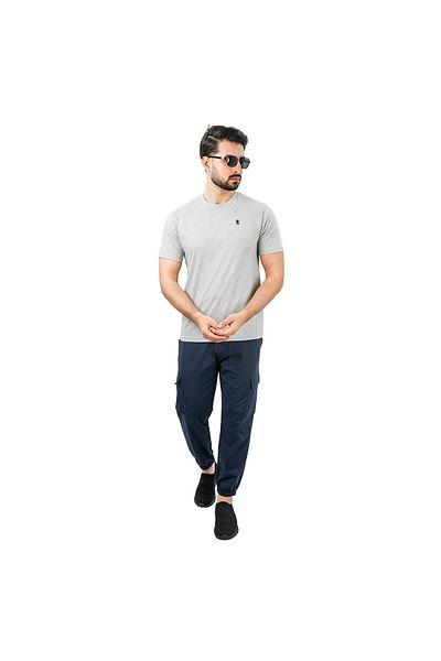 Giordano Men's Cotton Jersey Slim Fit Short Sleeve Tee
