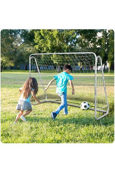 shumee Large football goal, 215 x 153 x 76 cm + goal mat