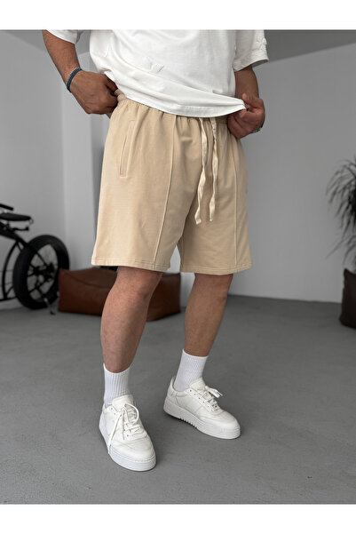 BYBASICMAN Шорти з бежевим швом спереду JJ-151