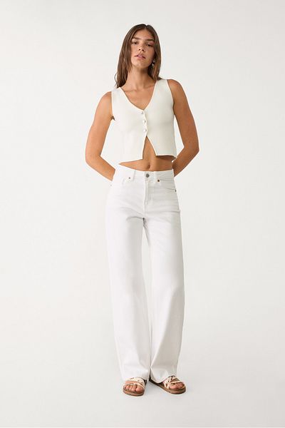 Stradivarius Knit top with buttons