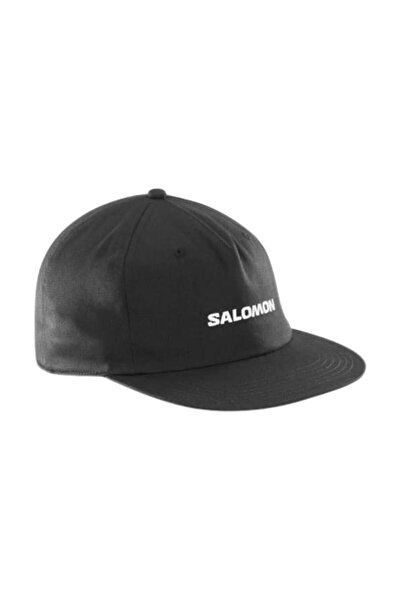 Salomon Cap Flat U Lc2528100 Men Black Hat