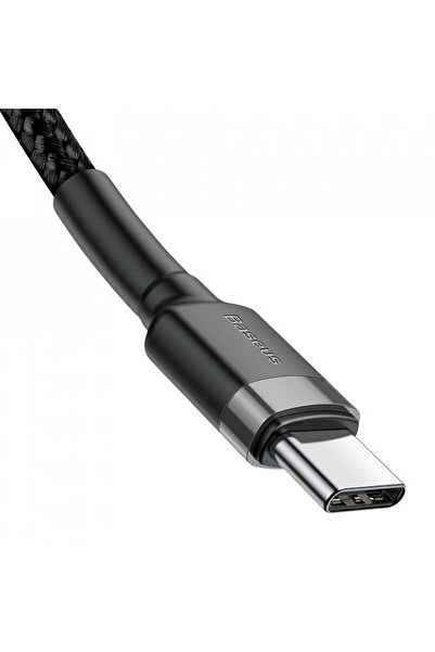 Baseus Data Cable Type-C to Type-C 480Mbps, PD2.0, 60W, 3A, 1m - Cafule (CATKLF-GG1) - Black