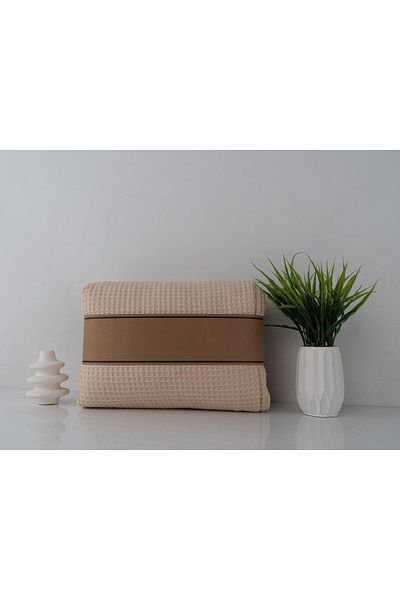 Baveno 100% Cotton 150X200 cm Waffle Patterned, Pique Bed & Sofa Cover