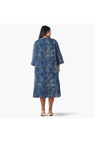 Ulla Popken Bib Yoke A Line Dress