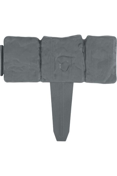 shumee Bordură de grădină Planos 250 cm PL-962 gri