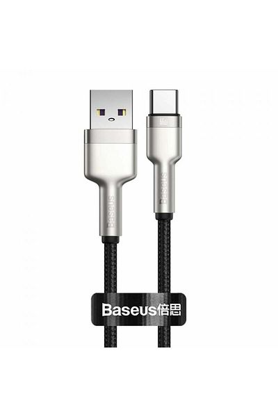Baseus Usb To Type-c Fast Charging Data Cable, 66w, 6a, 1m - (CAKF000101) - Black