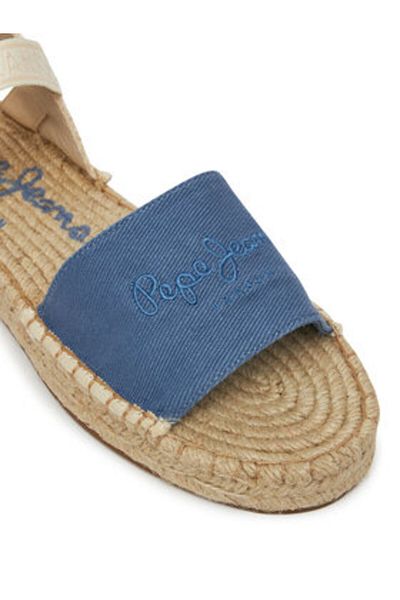 Pepe Jeans Espadrile albastre pentru femei PEPE JEANS-PLS90684 563STEEL BLUE