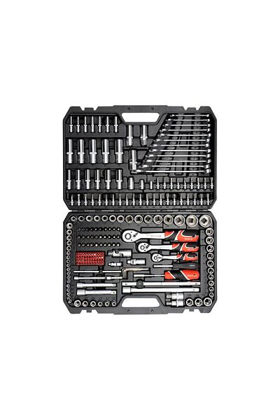 yato Yato YT-38841 steel tool kit 216 pieces 1/4" 3/8" 1/2"