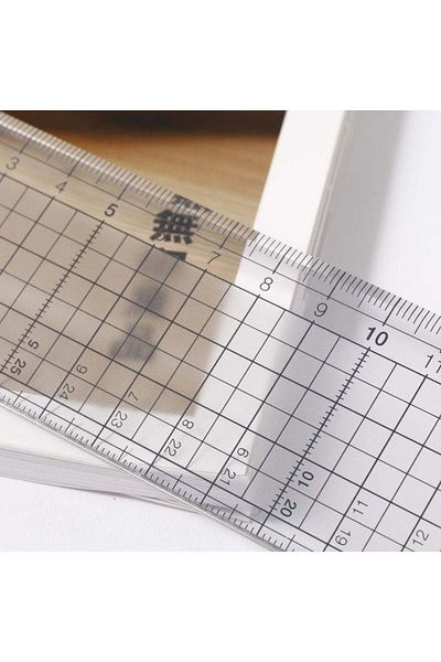 Muji Pet Cutting Ruler, Anti Slip, 30 cm