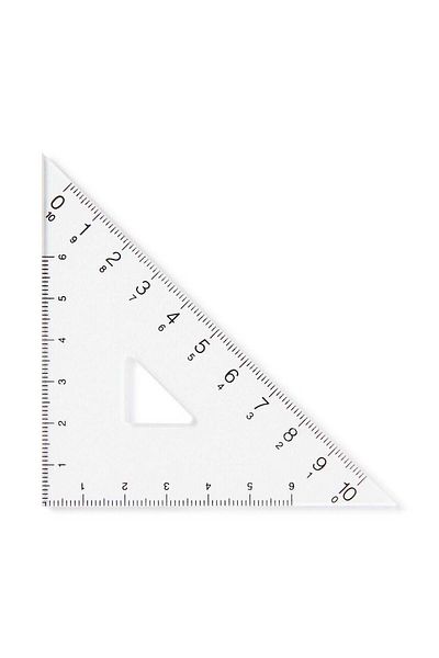 Muji Acrylic Set Square / Trianglular Ruler 45 Degrees