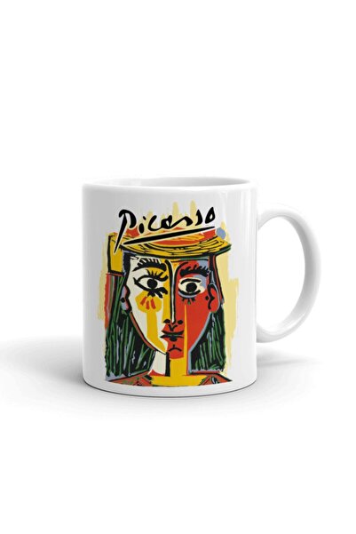 Hamiki كوب سيراميك بورسلين مستورد للفتيات مع قبعة بيكاسو