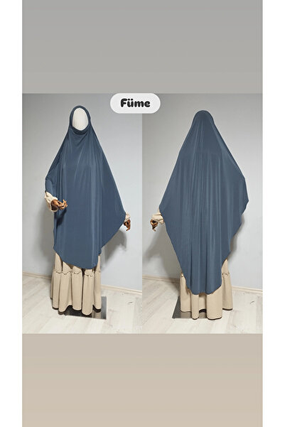 AHRAR tesettür حجاب ساندي سوفليه خمار كامل الطول مدخن