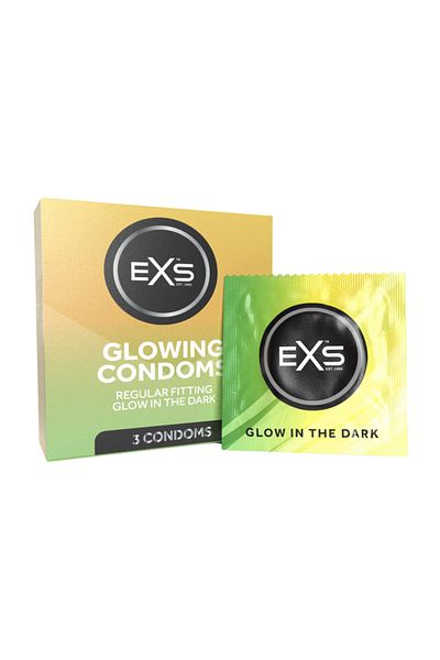 Nexs Prezervative fosforescente, EXS, Glow in the Dark