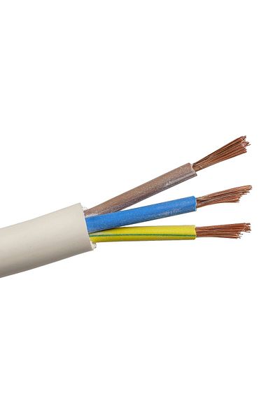 COBI SMART® Cablu electric 3x6 mm², 100 m, alb, MYYM / H05VV-F - COBI SMART®